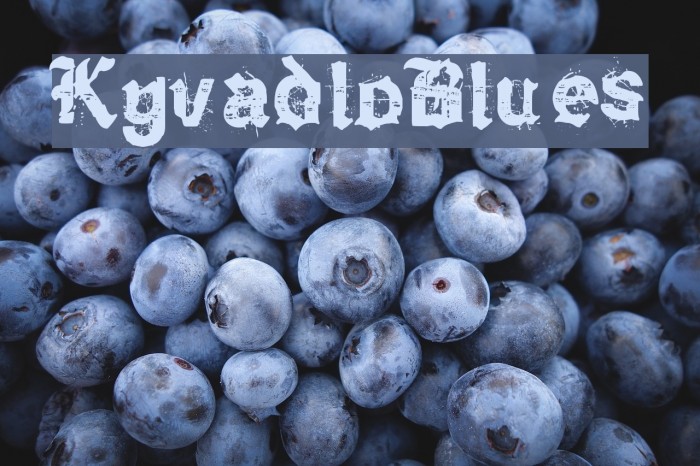 KyvadloBlues फ़ॉन्ट examples