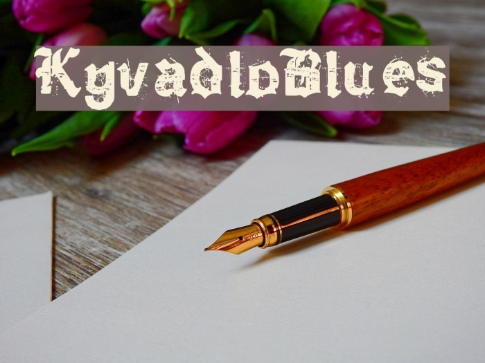 KyvadloBlues फ़ॉन्ट examples