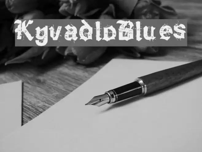 KyvadloBlues फ़ॉन्ट examples