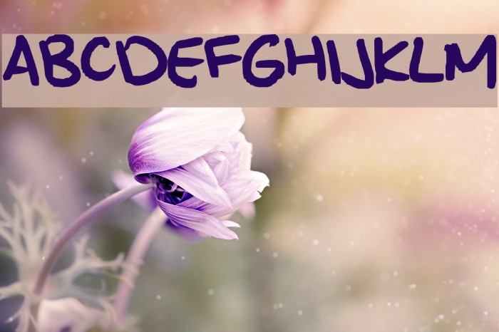 kylie's hand Font examples