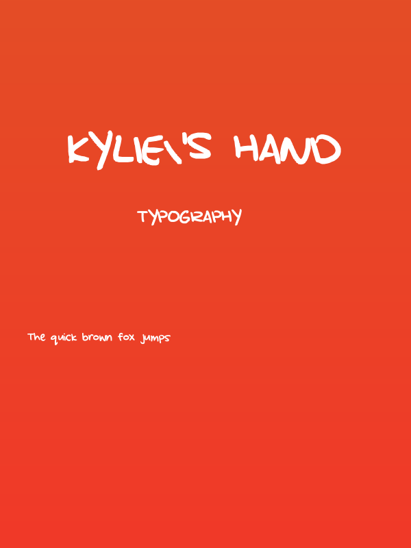 kylie's hand Poster