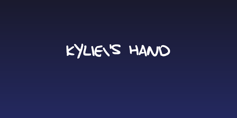 kylie's hand Social Header