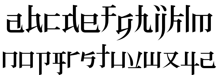 KZ BLADERUNNER 1 Font LOWERCASE