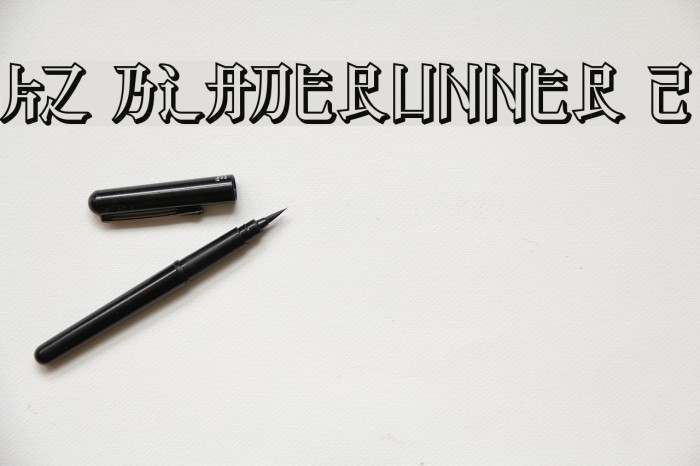 KZ BLADERUNNER 2 Font examples