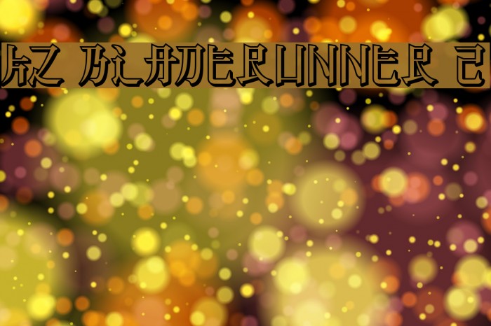 KZ BLADERUNNER 2 Font examples