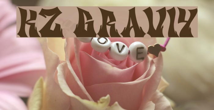 KZ GRAVItY Font examples