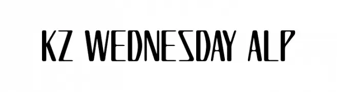 KZ WEDNESDAY ALP  تنزيل الخطوط