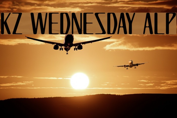 KZ WEDNESDAY ALP Font examples