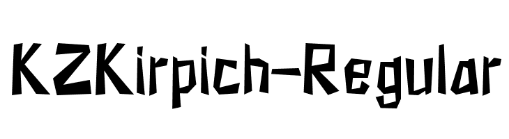 KZKirpich-Regular  Frei Schriftart Herunterladen