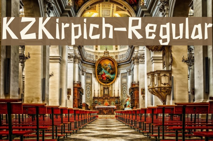 KZKirpich-Regular Font examples