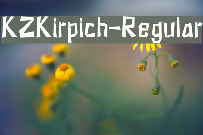 KZKirpich-Regular Font examples
