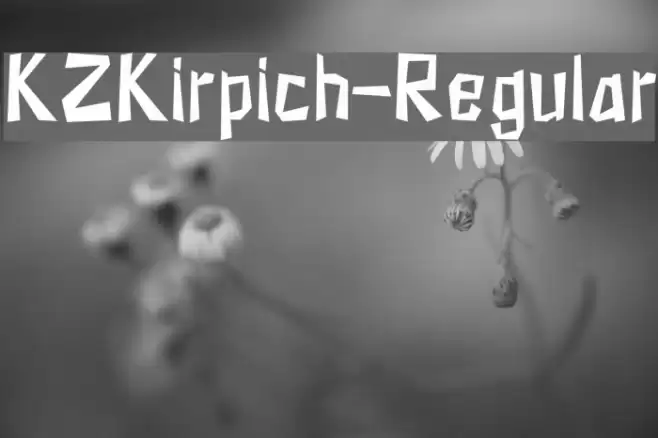 KZKirpich-Regular Font examples