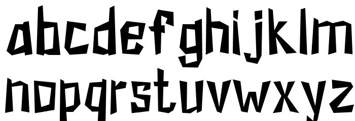 KZKirpich-Regular Font LOWERCASE