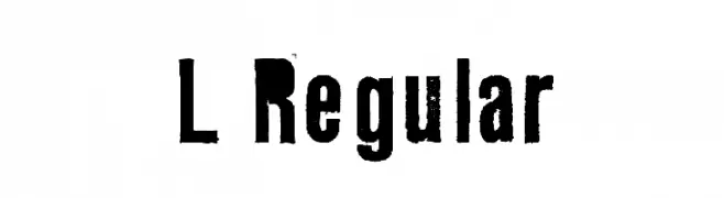 L Regular  Fuentes Gratis Descargar