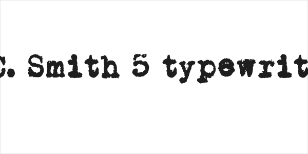 L.C. Smith 5 typewriter Logo