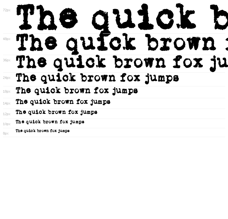 L.C. Smith 5 typewriter Waterfall