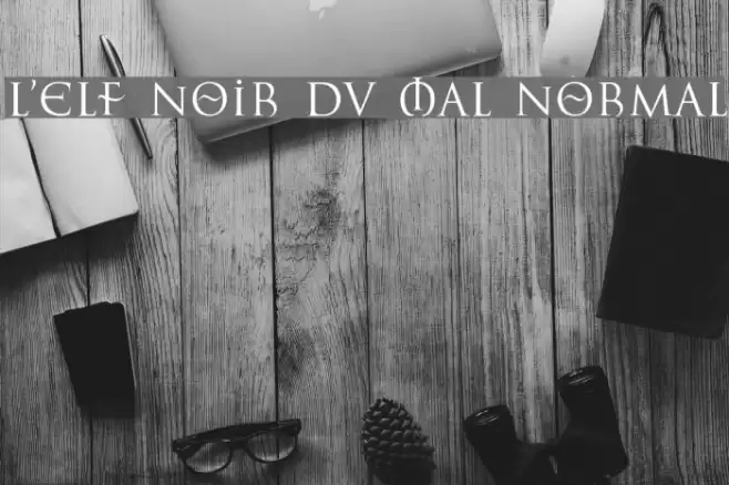 L'Elf Noir du Mal Normal Шрифта examples