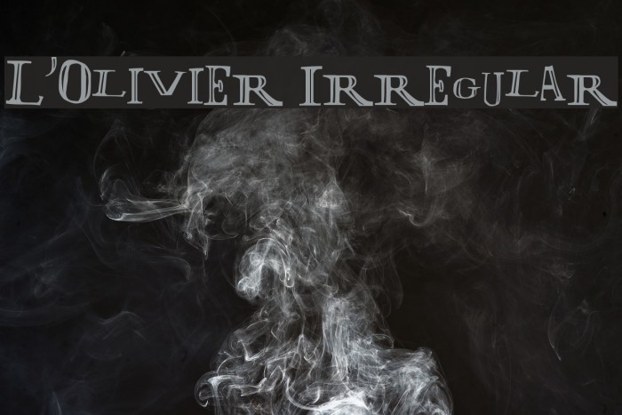 L'Olivier Irregular Font examples