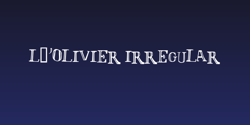 L'Olivier Irregular Social Header