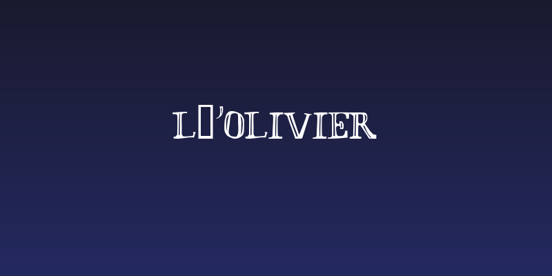 L'Olivier Social Header