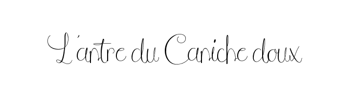 L'antre du Caniche doux  Скачать бесплатные шрифты