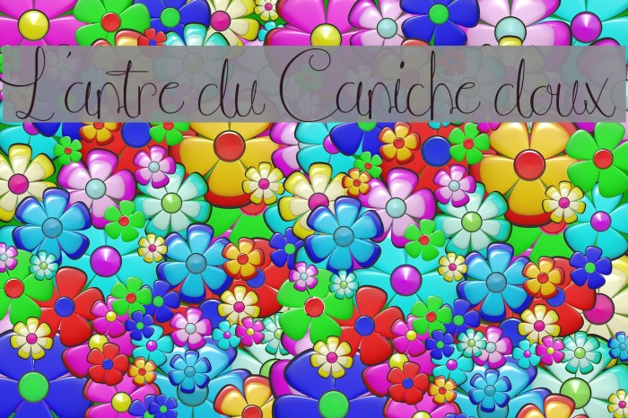 L'antre du Caniche doux Font examples