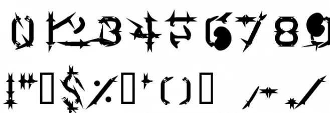 Läderbög Font OTHER CHARS