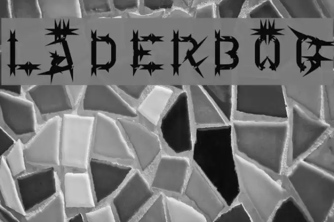 Läderbög Font examples