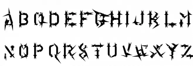 Läderbög Caratteri MINUSCOLO