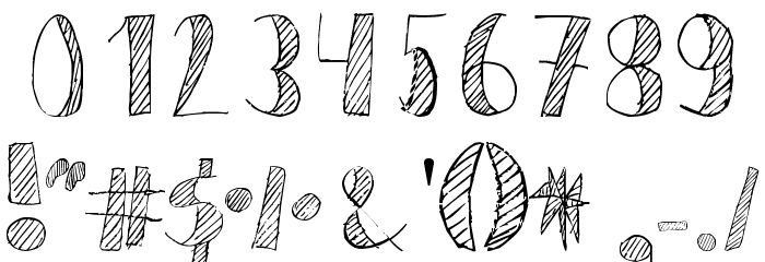 Líneas Font OTHER CHARS