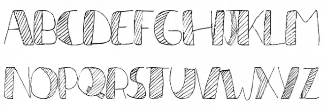 Líneas Schriftart Groß