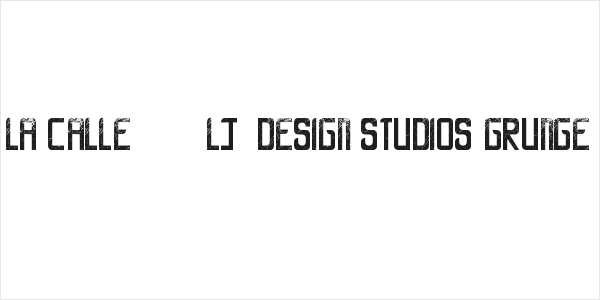 LA CALLE 6 - LJ-Design Studios Grunge Logo