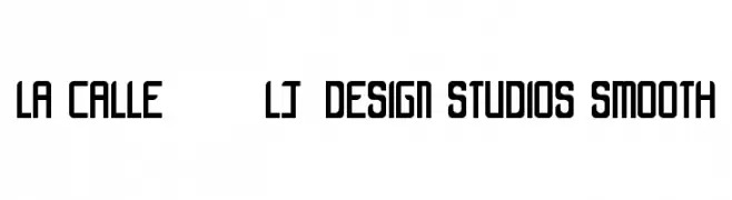 LA CALLE 6 - LJ-Design Studios Smooth  フリーフォントのダウンロード