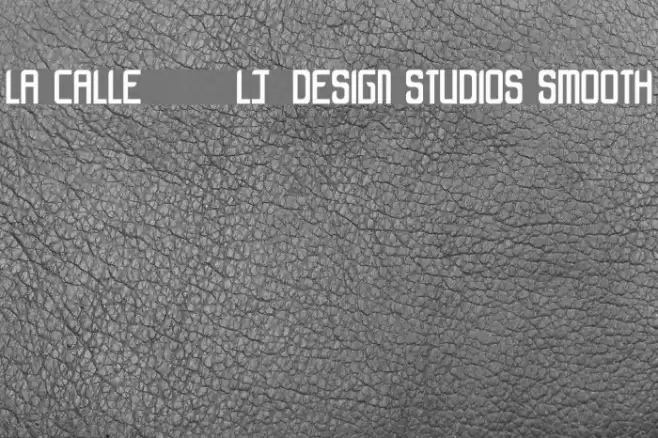 LA CALLE 6 - LJ-Design Studios Smooth फ़ॉन्ट examples