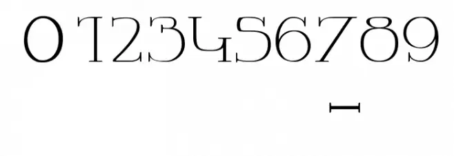 LA CHAMBRE 77 Font Alte caractere