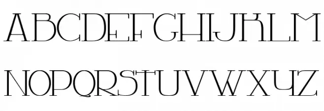 LA CHAMBRE 77 Schriftart Groß