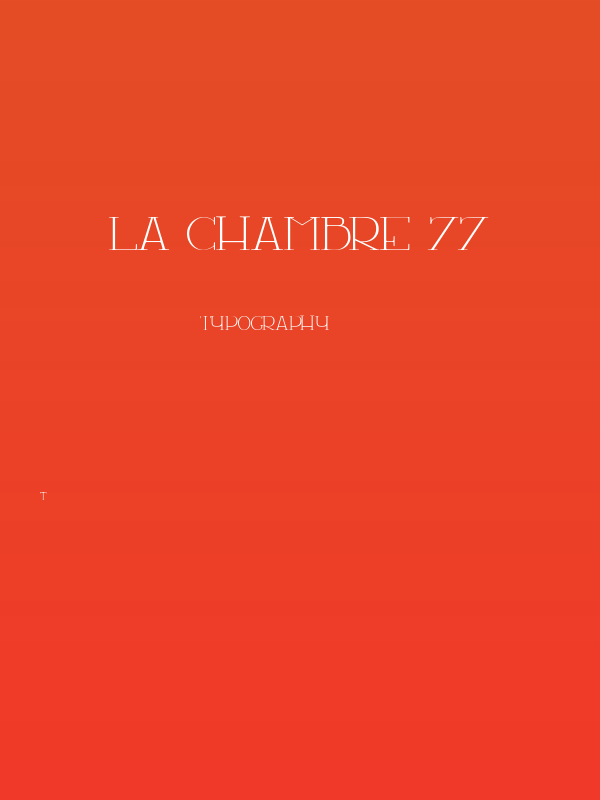 LA CHAMBRE 77 Poster