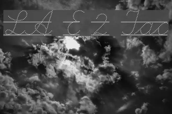 LA El 2 Italic Font examples