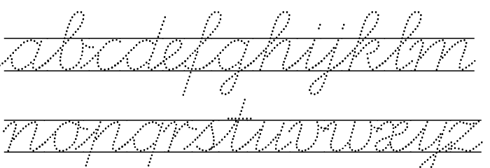 LA El 2 Italic Font LOWERCASE