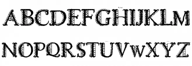 LACETRIM Schriftart Groß
