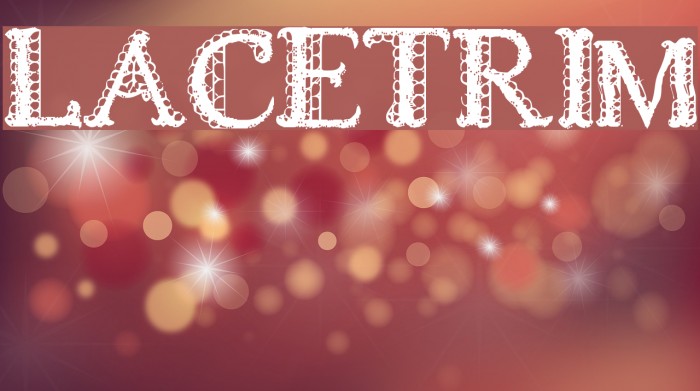 LACETRIM Font examples
