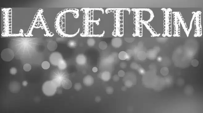 LACETRIM Font examples