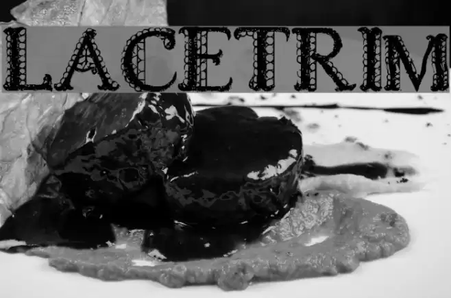 LACETRIM Font examples