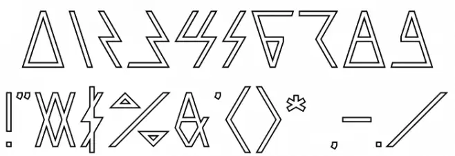 LAGGTASTIC-Hollow Font OTHER CHARS