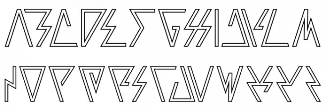 LAGGTASTIC-Hollow 字体 大写