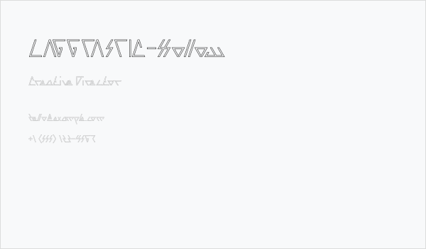 LAGGTASTIC-Hollow Business Card