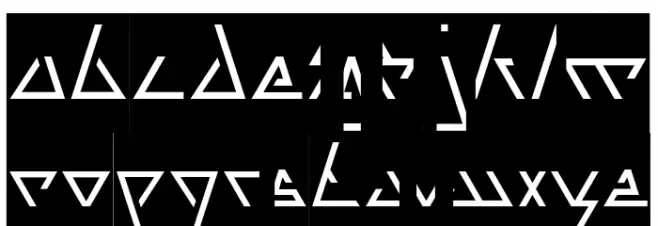 LAGGTASTIC-Inverse 字体 小写