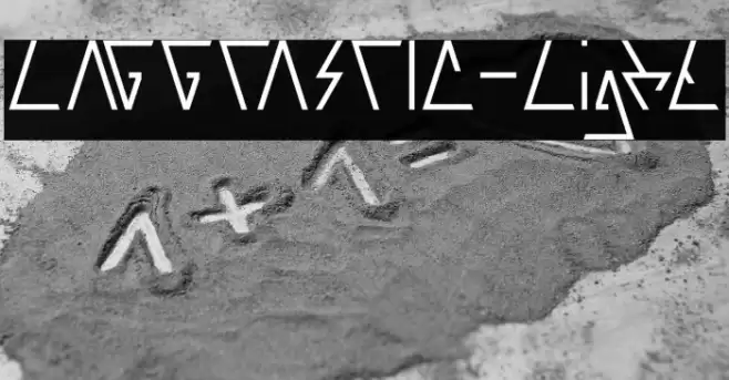 LAGGTASTIC-Light Font examples
