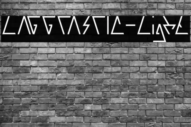 LAGGTASTIC-Light Font examples