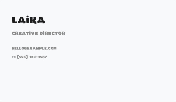 LAIKA Business Card